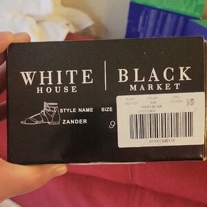 White House Black Market Black Sandals